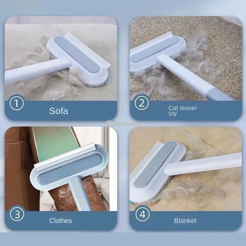 Escova multifuncional para remoção de pelos de gatos e animais de estimação