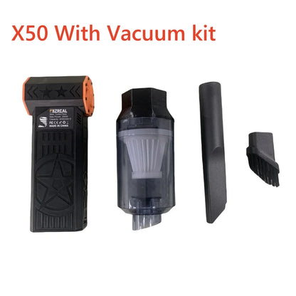 Ventilador turbo sem escova Fiizreal X50 de 240 W, portátil, de alta velocidade, recarregável, 8000 mAh, 57 m/s, Typhoon Wind, tipo C