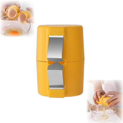 Conjunto abridor de casca de ovo 1/2 peças, quebra-ovos crus portátil, quebra-ovos multifuncional, utensílio de cozinha seguro para alimentos